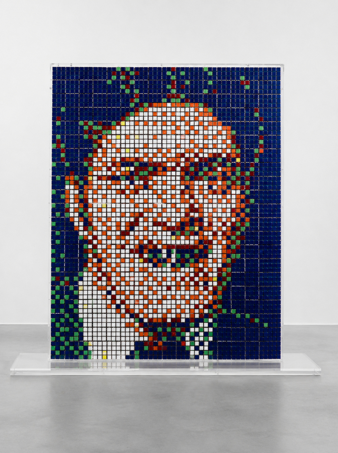 Invader, Rubik Jaws (Bad Men I), 2007 — Rubik's Cubes in a bespoke Perspex box